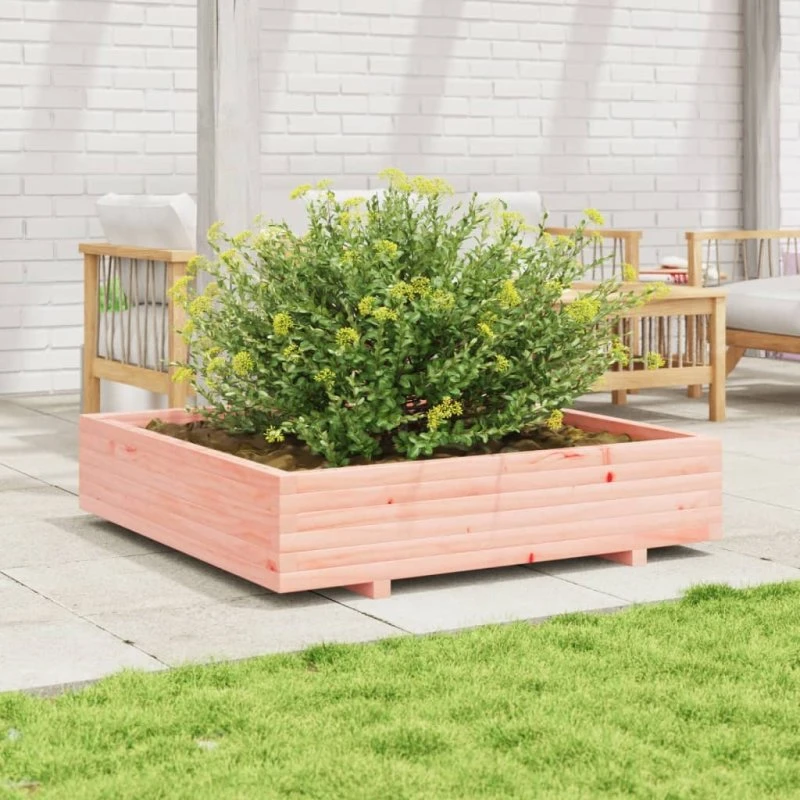 Plantekasse i massivt douglasgran 110x110x26,5 cm