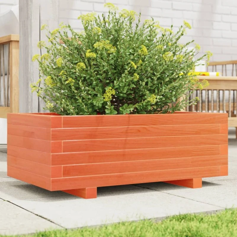 Plantekasse i massivt fyrretræ 70x40x26,5 cm