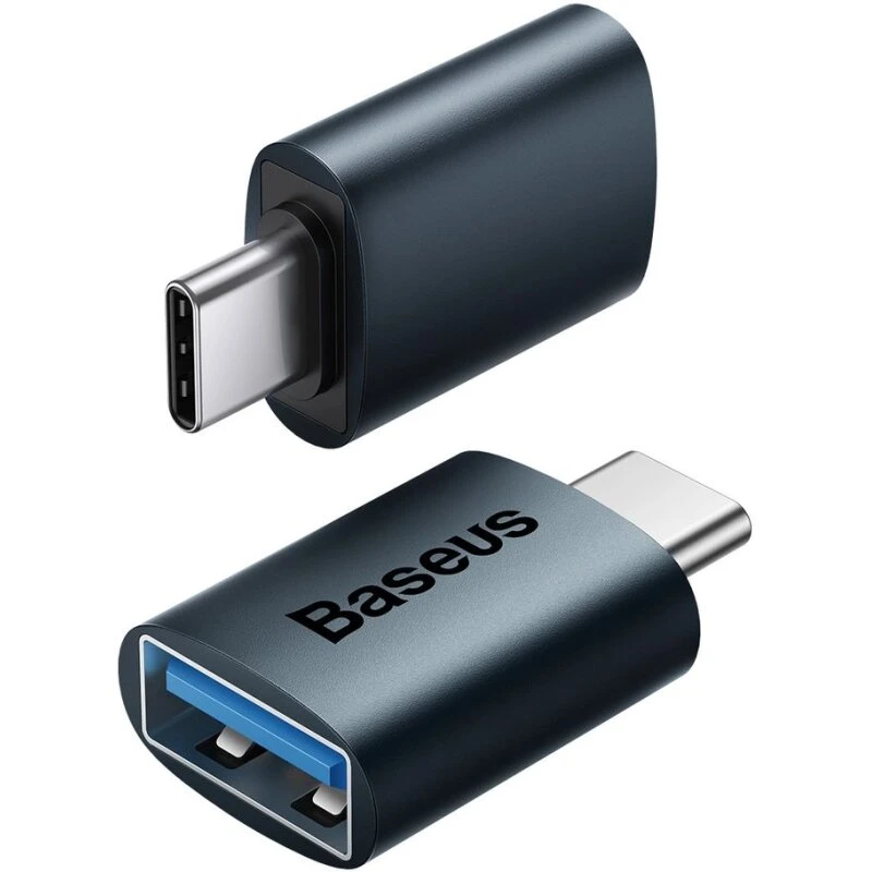 Baseus Ingenuity USB-C til USB-A OTG-adapter (Blå, 10 Gbps)