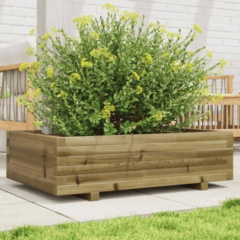 Plantekasse i imprægneret fyrretræ 90×60×26,5 cm