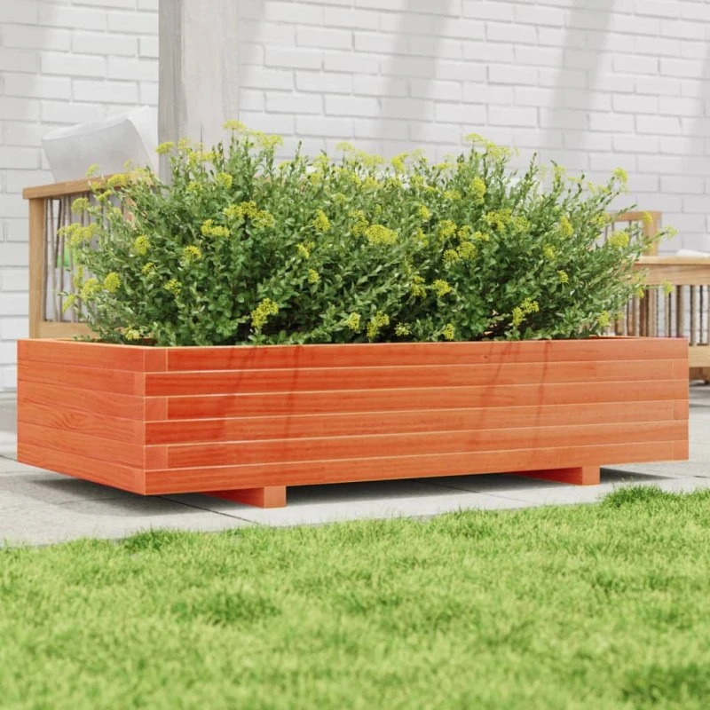Plantekasse i massivt fyrretræ 110x60x26,5 cm
