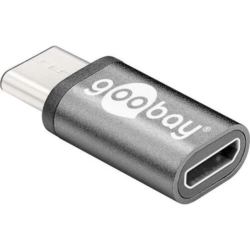 Goobay USB-C til USB 2.0 Mikro-B adapter, grå