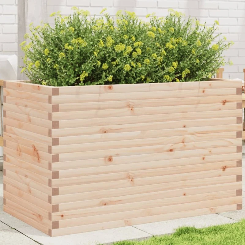 Plantekasse i massivt fyrretræ 110x60x68,5 cm