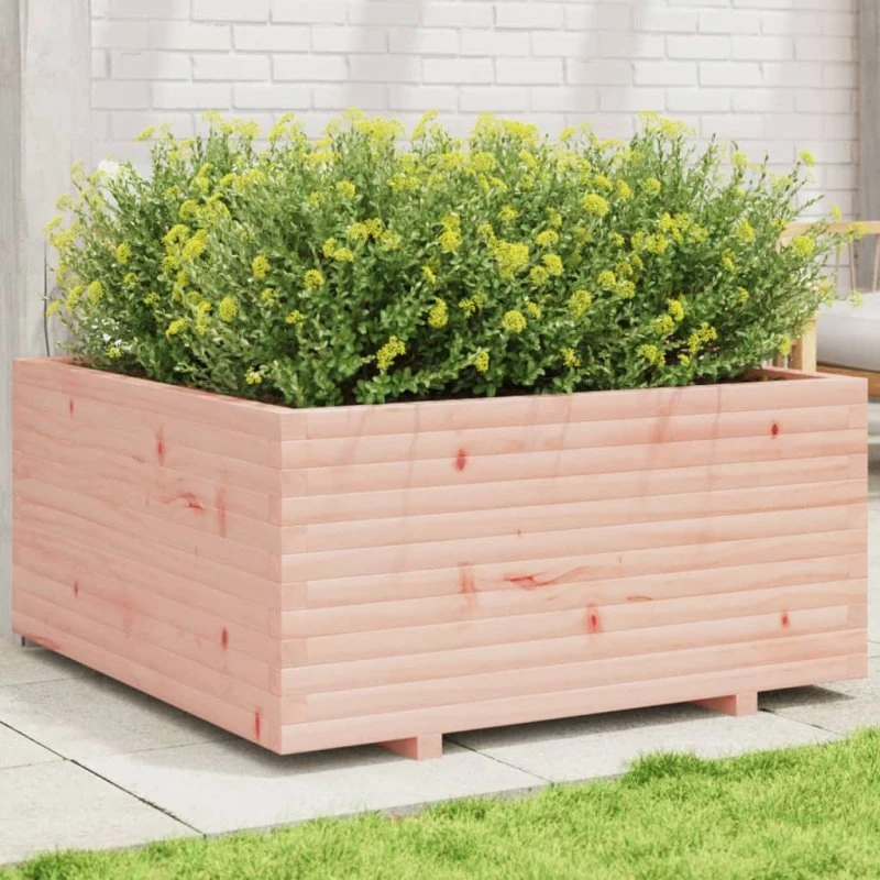 Plantekasse i massivt douglasgran 100x100x49,5 cm