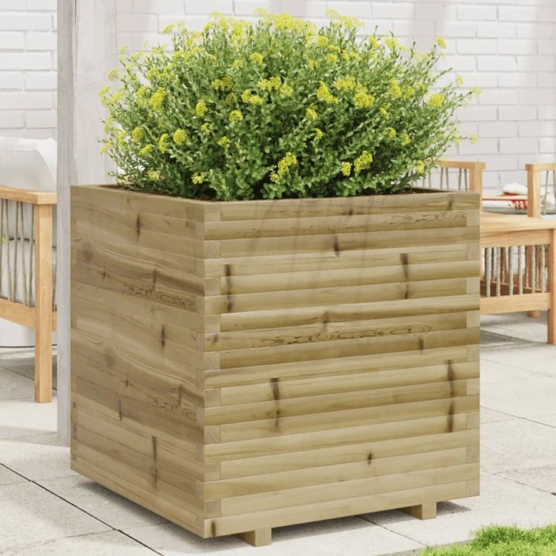 Plantekasse 70×70×72,5 cm imprægneret fyrretræ