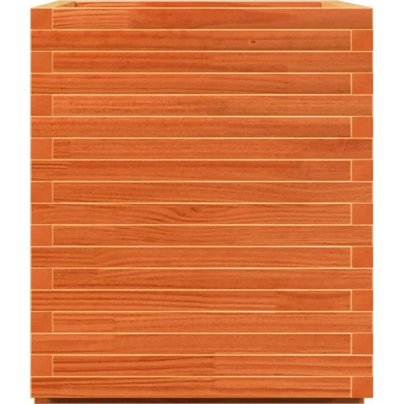 Plantekasse i massivt fyrretræ 90x60x72,5 cm – gyldenbrun