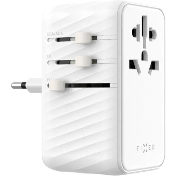 Vivanco Rejseadapteroplader EU/UK/USA/AUS USB-C+USB-A 85W Hvid