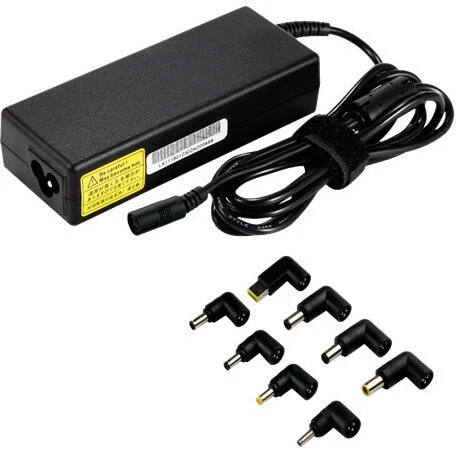 Deltaco universel strømforsyning til bærbar PC 90W (15–20V/6A) sort