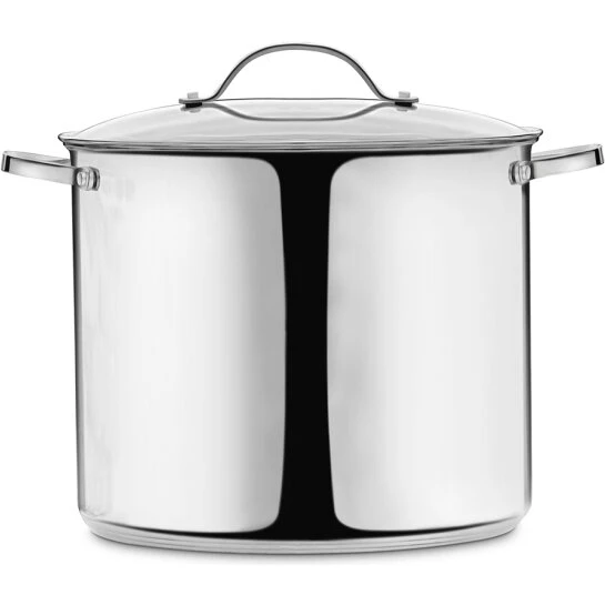 CONZEPT Suppegryde 14 L – Rustfrit stål med glaslåg