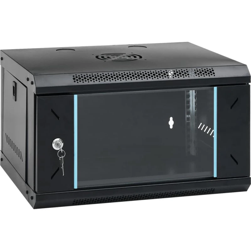 6U vægmonteret 19" netværksskab IP20 53x40x30 cm