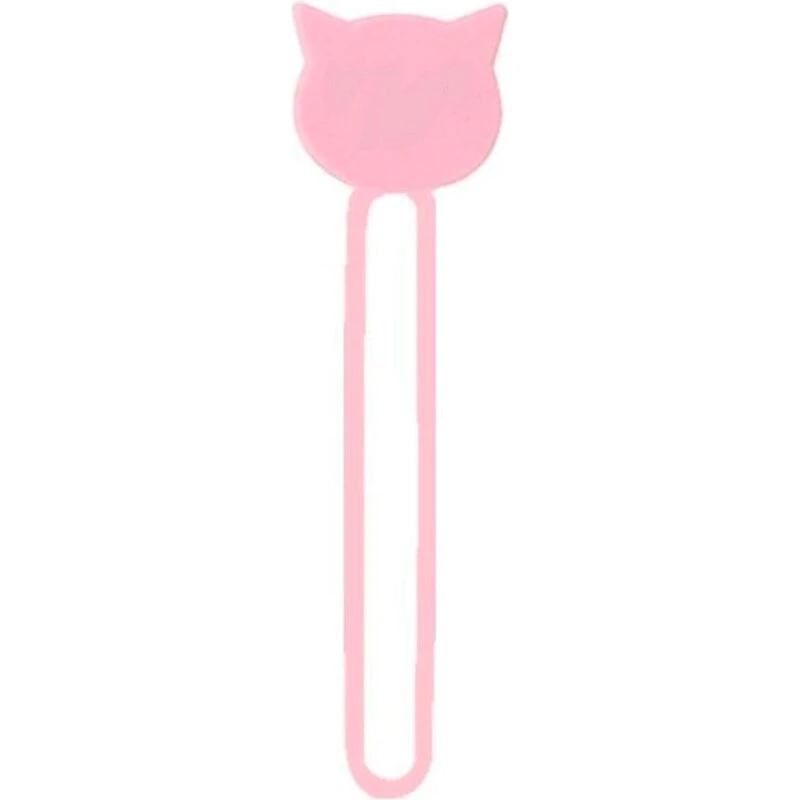 Silikone kabelrulle – lyserød, kompakt 3×9,5×0,5 cm