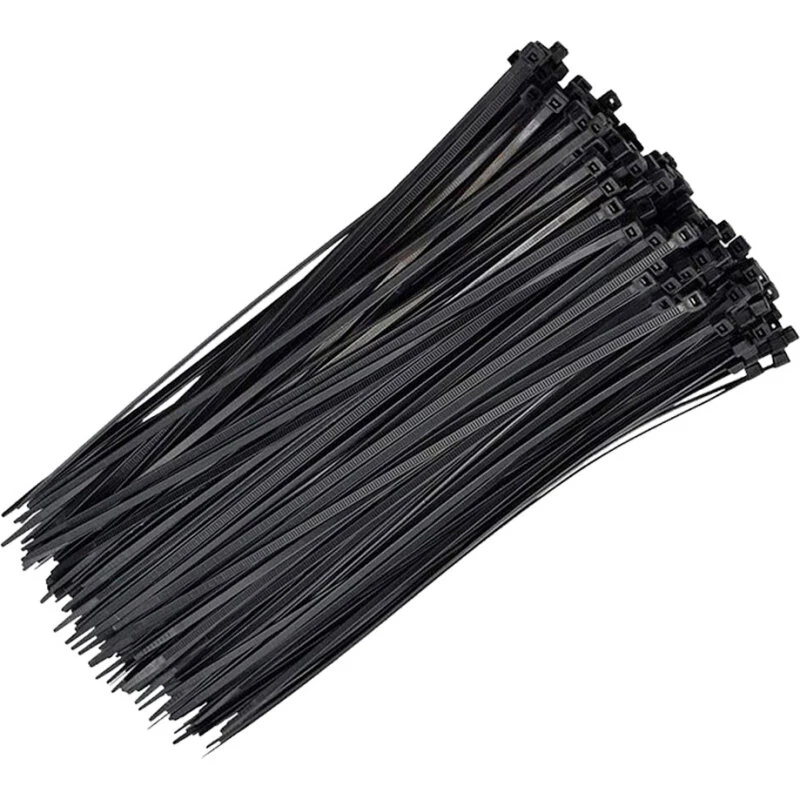 Universal kabelbindere 3,6 x 200 mm, 100 stk – sort (UV)