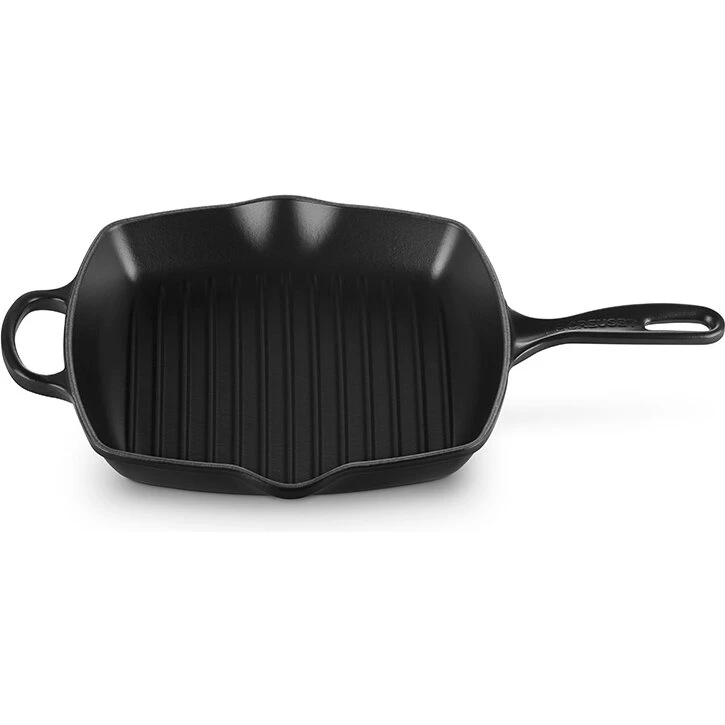 Le Creuset Grillpande støbejern 26 cm Matte Black