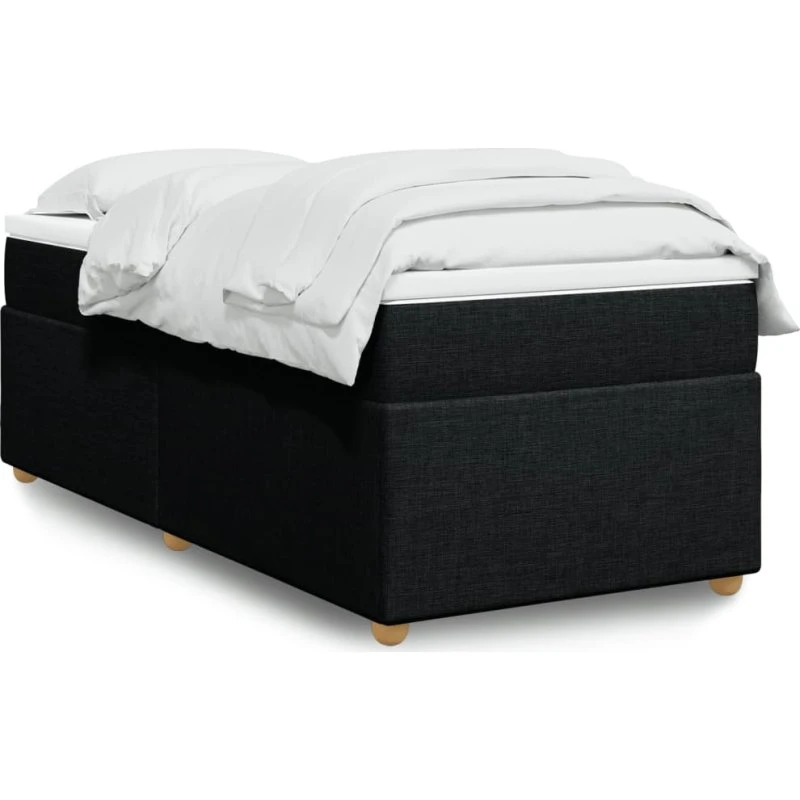 Kontinentalseng 100x200 cm med pocketmadras - Sort