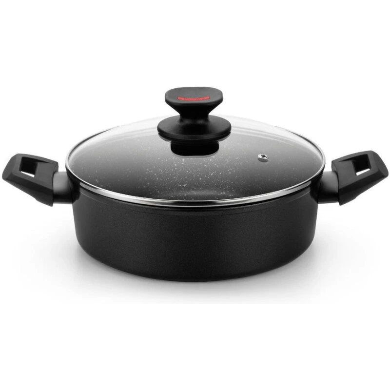 Titan Rock Monix Lav Non-stick Kasserolle med Glaslåg 4 mm