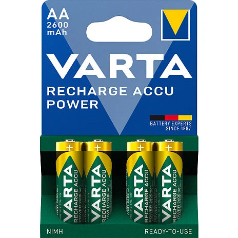 Varta Recharge Accu Power AA 2600 mAh 4-pak genopladelige batterier