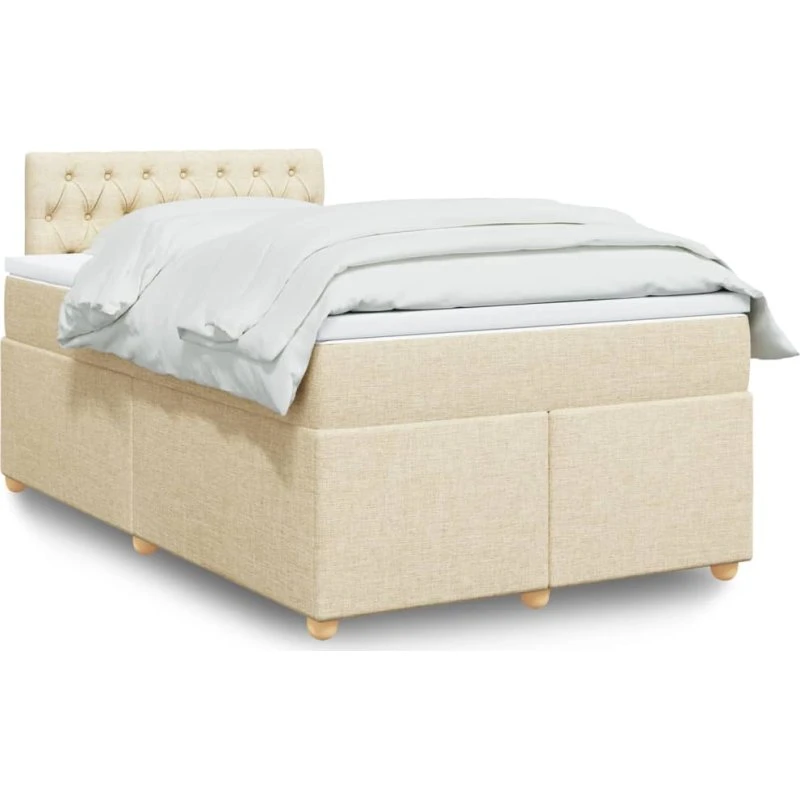 Kontinentalseng 120x200 cm med pocketmadras, creme