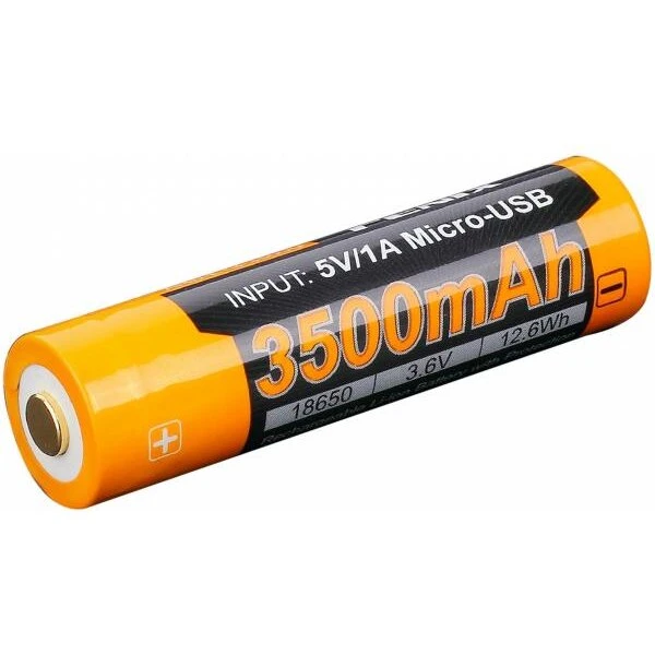 Fenix 18650 3500 mAh USB genopladeligt batteri