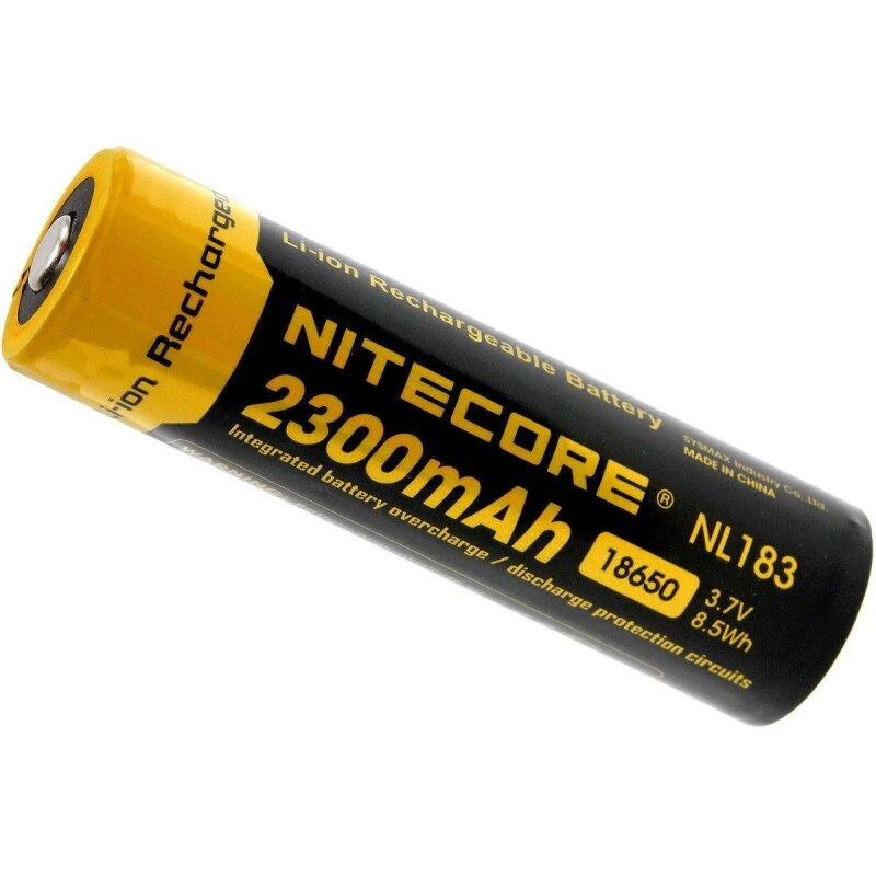 Nitecore NL1823 18650 2300 mAh Button-Top (beskyttet)