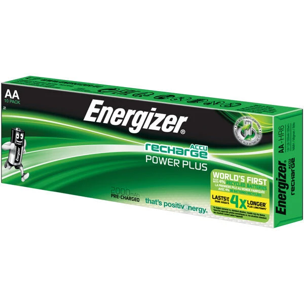 Energizer Power Plus AA genopladelig 2000 mAh 10 stk
