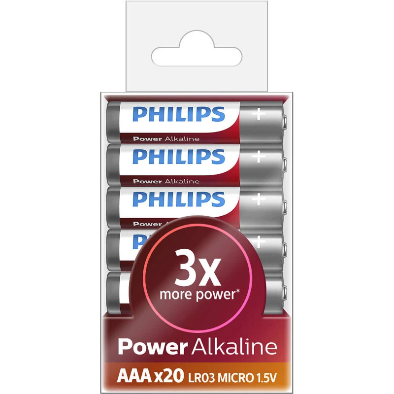 Philips LR03P20T Power Alkaline AAA 20 stk