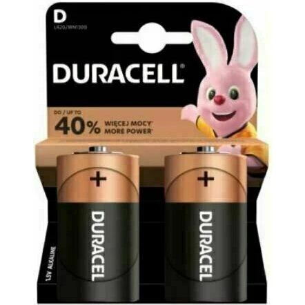 Duracell Basic LR20/D D-batterier – 2 stk.