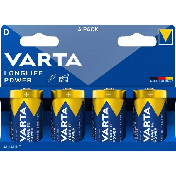 Varta Longlife Power D (LR20) 1,5V – 4 stk