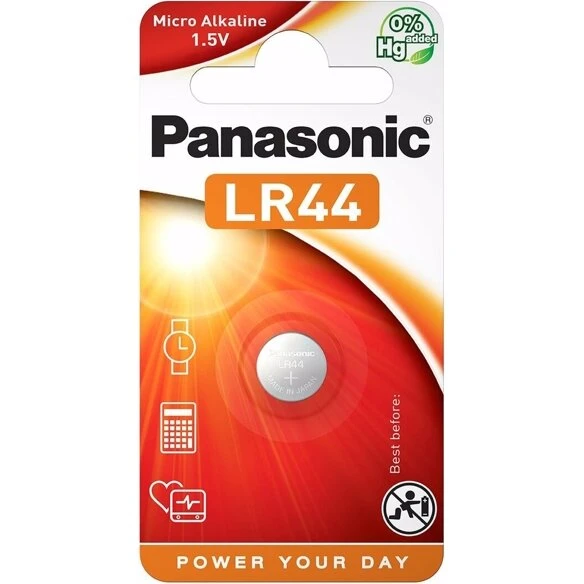 Panasonic LR44 1,5V Alkaline knapcelle (G13/AG13/A76)