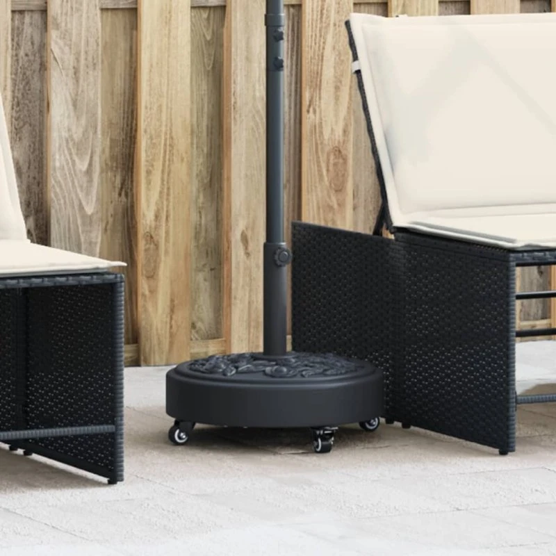 Parasolfod med hjul Ø38/48 mm, rund 27 kg