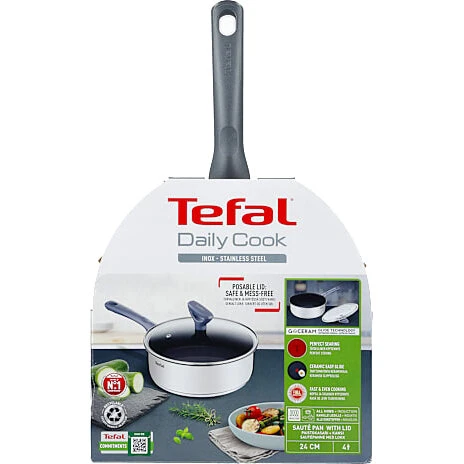Tefal Daily Cook sauterpande 24 cm med låg, keramisk belægning