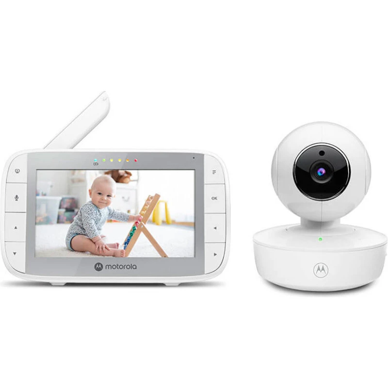 Motorola VM55 video-babyalarm 5" hvid, 300 m