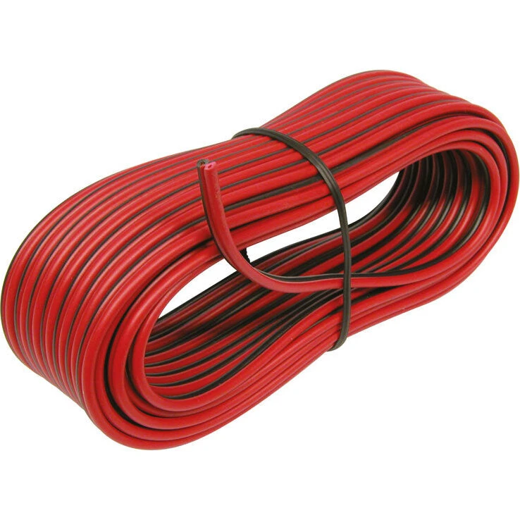 Carpoint højttalerkabel 0,75 mm² 10 m rød/sort