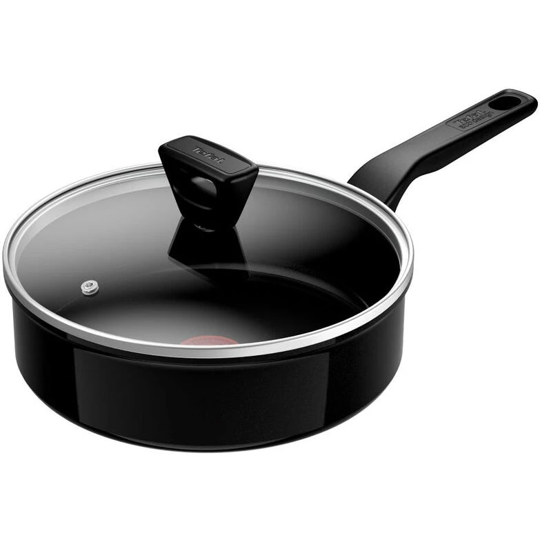 Tefal Renew Black sauterpande 24 cm med låg (keramisk)