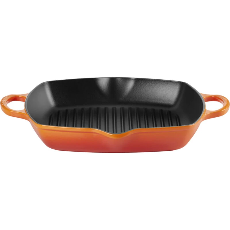 Le Creuset Dyb Grillpande 30x30 cm, sort emalje