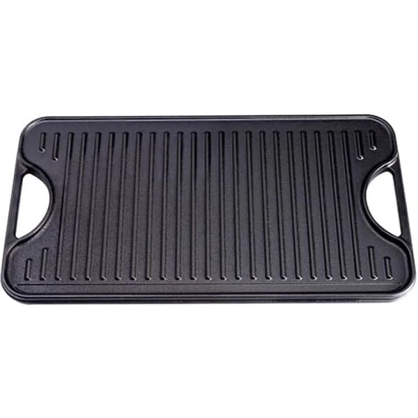 Seasoned Vendbar Stegeplade i støbejern (forbehandlet med hørfrøolie)