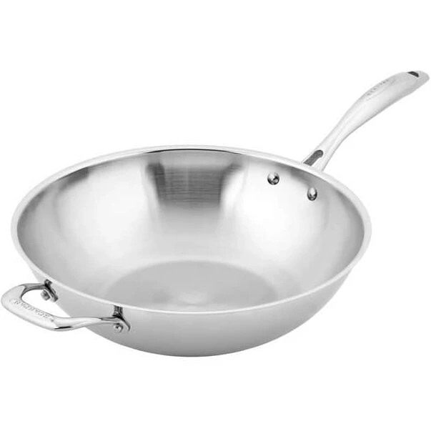 STS Wok 32 cm - Rustfrit stål med aluminiumkerne