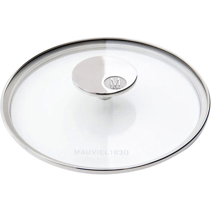 Mauviel M'360 glaslåg 24 cm med stålkant