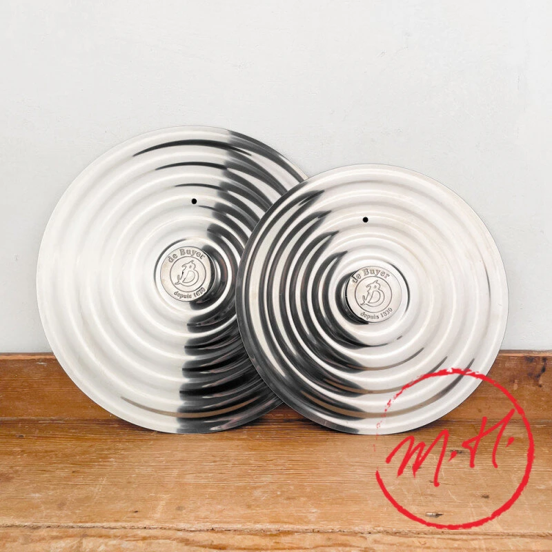 de Buyer Universal rustfrit stållåg til pander Ø20–24 cm