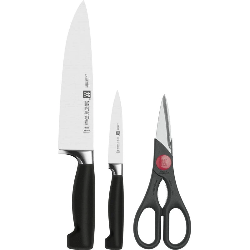 ZWILLING Four Star 3-del knivsæt 10/20 cm + køkkensaks