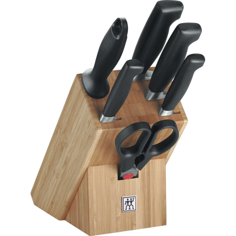 ZWILLING 35068-002-0 Four Star 7-dele knivsæt med knivblok