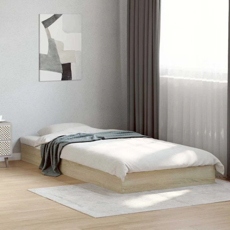 Sengeramme 75x190 cm i sonoma-eg – uden madras