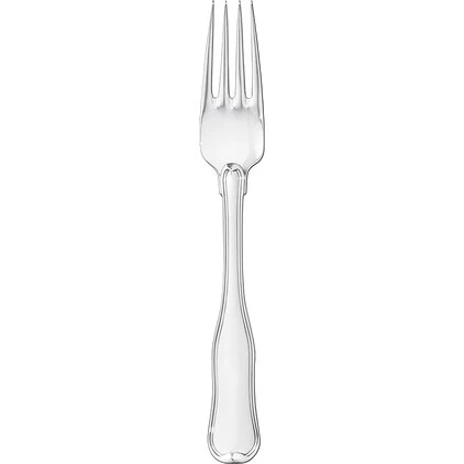 Georg Jensen Dobbeltriflet spisegaffel, 18 cm (sterling sølv)