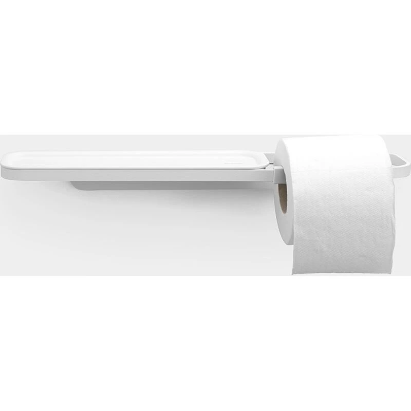 Brabantia Toiletrullerholder m. hylde - Mineral Fresh White