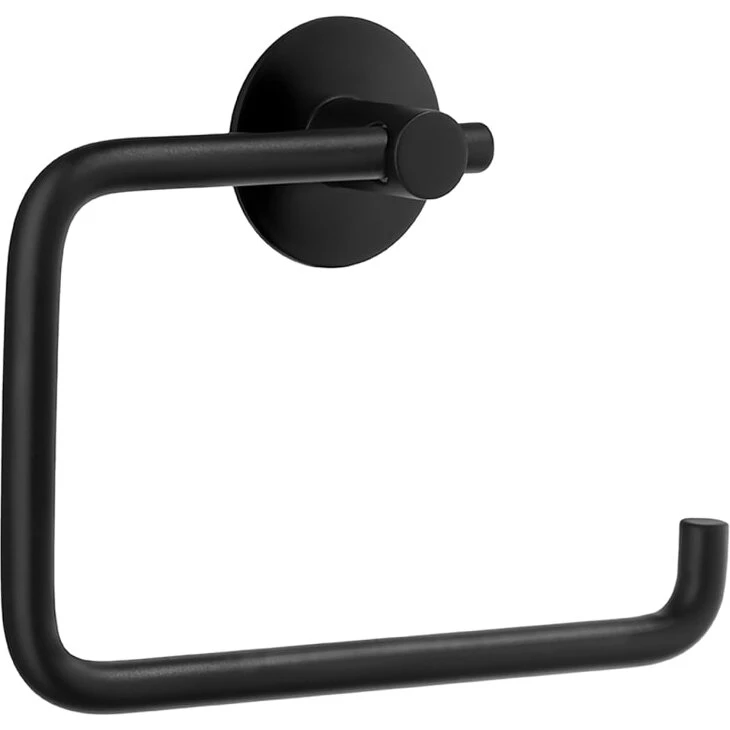 Beslagsboden selvklæbende toiletrulleholder 1130 - mat sort