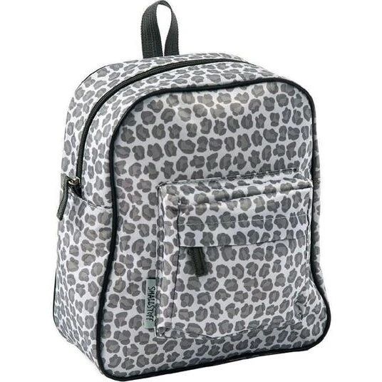 Smallstuff Børnehaverygsæk Leopard, Nylon, Grå (Small)