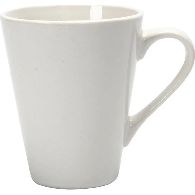 Porcelæn Krus 250 ml hvid, H10 cm Ø5–8 cm, 12 stk