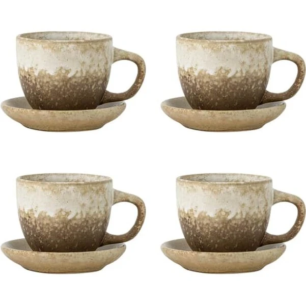 Bloomingville Brenta Kop m. Underkop 4 stk. - Rosa