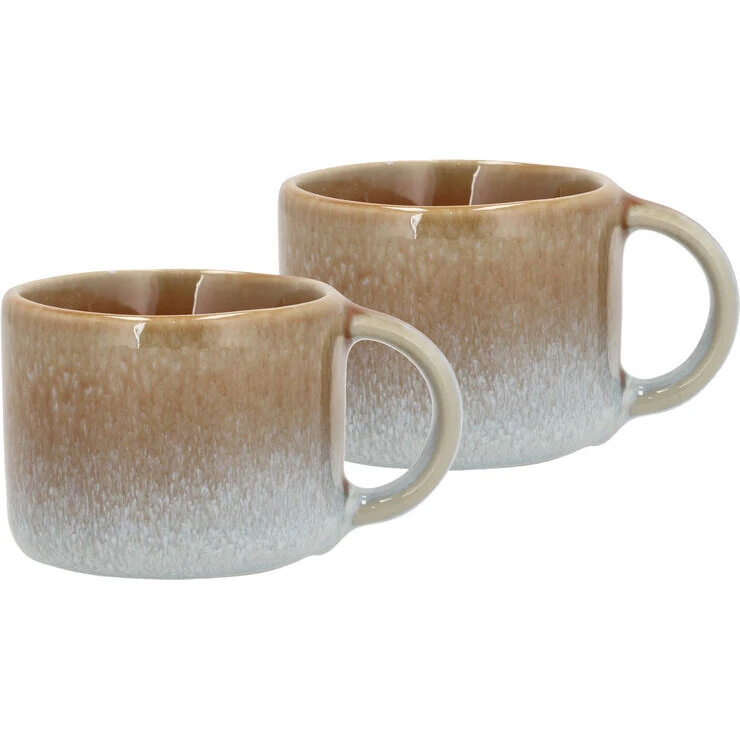 Villa Styles Espressokop 0,08 L 2 stk. Blå/Amber Stentøj