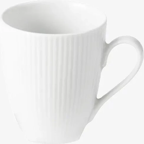 Aida Groovy Krus 30 cl, hvid porcelæn