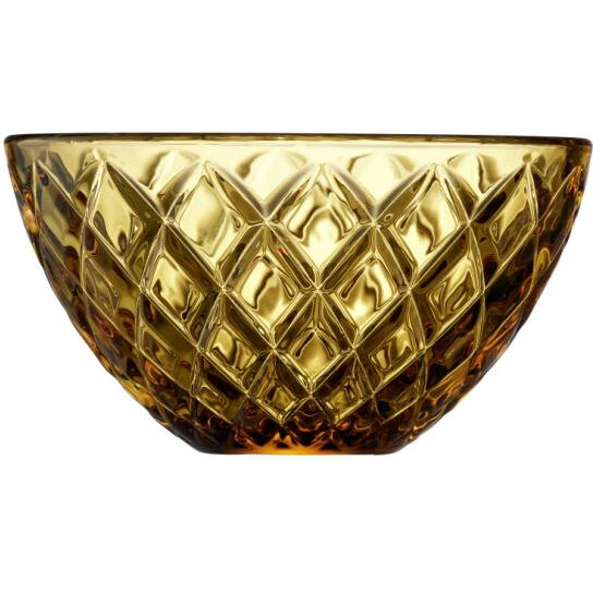 Lyngby Glas Sorrento Skål 12 cm 4 stk, Amber
